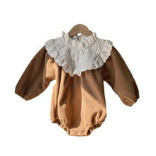 Load image into Gallery viewer, Y9396LS-Stand-up collar fungus baby autumn and winter double-sided velvet wrap clothes (pre-sale delivery in early December)