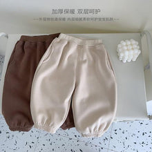 Load image into Gallery viewer, D23332PA-Cotton warm boys and girls cute baby plush pants
