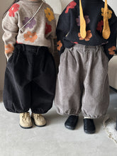 Load image into Gallery viewer, 25Q44PA-春季森系簡約燈芯絨燈籠寬褲