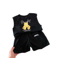 Load image into Gallery viewer, BT107TG-Summer sleeveless letter T + shorts two-piece suit