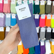 Load image into Gallery viewer, M-1605AC-Korean MARIAN Morandi color long tube socks for adults (5 pairs minimum order, can be mixed colors)