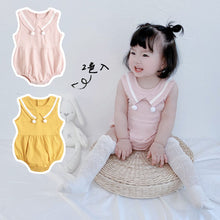 Load image into Gallery viewer, BRS1056LS-Summer Korean style pure cotton navy collar bodysuit