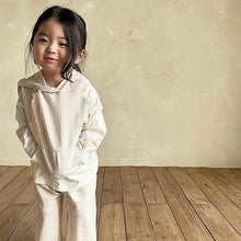 Load image into Gallery viewer, Y8373TG-Hooded Girls Vest + Straight Pants Casual Set