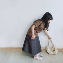 Load image into Gallery viewer, 201PCW-Spring and summer Japanese and Korean parent-child leisure workwear style long skirt