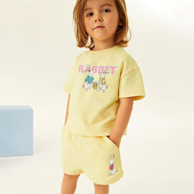 Load image into Gallery viewer, 22321TG-Summer short-sleeved RABBIT printed cotton top + shorts set
