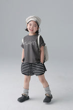 Load image into Gallery viewer, BB2107PCW-Spring and summer Japanese style boys and girls letter wide version short-sleeved T-shirt parent-child wear
