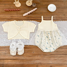 Load image into Gallery viewer, S23208TG-Summer thin baby girl floral sling mesh skirt + detachable small jacket