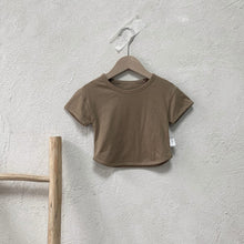 Load image into Gallery viewer, Y7417SE-Summer half-sleeved solid color top