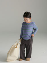 Load image into Gallery viewer, BB2239PCW-Autumn Japanese style cotton straight-leg raw-edge parent-child trousers