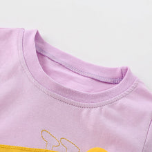 Load image into Gallery viewer, 8105SE-malwee summer European and American children's three-dimensional giraffe round neck casual short-sleeved top