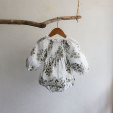 Load image into Gallery viewer, Y9383LS-Autumn Retro Large Flower Lantern Long Sleeve Bodysuit