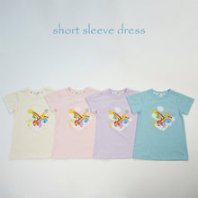 Load image into Gallery viewer, 24105PCW-Summer cotton rainbow bear parent-child dress