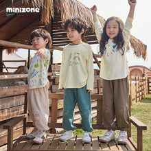 Load image into Gallery viewer, J1186PA-Spring and Autumn Boys and Girls Waffle Drawstring Pants Loose Casual Pants