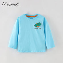 Load image into Gallery viewer, 8571SE-malwee autumn casual round neck triceratops long-sleeved top