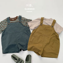 Load image into Gallery viewer, 1213LS-Japanese style children's silhouette adjustable casual bib shorts