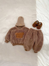 Load image into Gallery viewer, H10056LS-Winter plush bear shape romper