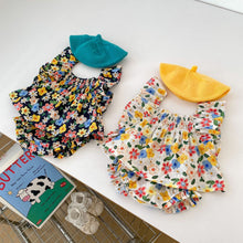 Load image into Gallery viewer, H10029TG- Summer cool floral sleeveless top + shorts two-piece set