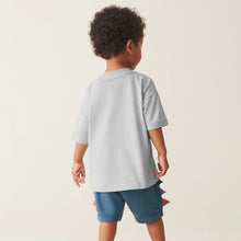 Load image into Gallery viewer, 9552TG-Summer children's casual round neck crocodile short-sleeved top + elastic waist pants two-piece set