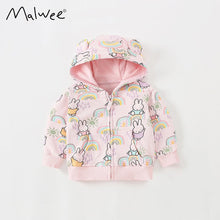 Load image into Gallery viewer, 8011SE- Spring and Autumn European and American Children's Cartoon Printed Hooded Jacket