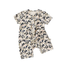 Load image into Gallery viewer, D24335LS-Summer short-sleeved animal print crawler suit