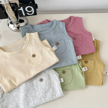 Load image into Gallery viewer, AY024SE-Summer children's simple sleeveless solid color vest