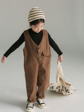 Load image into Gallery viewer, BB91301LS-Autumn Japanese style buttoned solid color suspenders