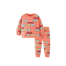 Load image into Gallery viewer, 9132TG-Autumn casual crocodile round neck long-sleeved top + trousers two-piece set