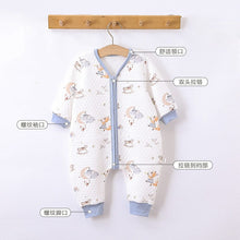 Load image into Gallery viewer, D23312LS-Air cotton baby warm zipper crawling clothes