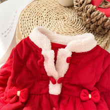 Load image into Gallery viewer, 2306631LS-Winter Thickened Chinese Style Festive Quilted Climbing Suit