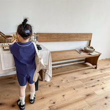 Load image into Gallery viewer, 123278TG-Summer Korean English short-sleeved shirt + shorts two-piece set