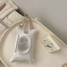 Load image into Gallery viewer, 548AC-韓版刺繡小動物卡通可愛抽出式便攜收納抽紙盒