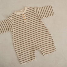 Load image into Gallery viewer, Y9372LS-Spring waffle small stand collar long jumpsuit + hat set