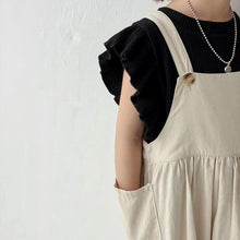 Load image into Gallery viewer, BB2221PCW-Spring and summer Japanese style girls' short-sleeved tops with ruffled sleeves and parent-child outfit