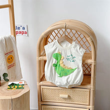 Load image into Gallery viewer, 2402213LS-Summer cartoon dinosaur sleeveless cute triangle bodysuit