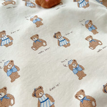 Load image into Gallery viewer, 2402215TG-Summer full print bear short-sleeved top + butt pants two-piece set