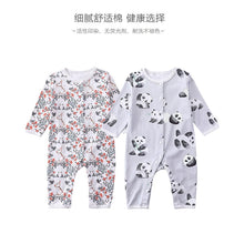 Load image into Gallery viewer, D23228LS-Autumn long-sleeved pure cotton button-down romper