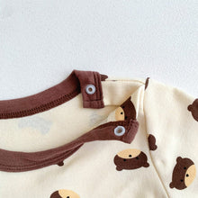 Load image into Gallery viewer, 102401TG-Autumn Bear Homewear + Pants + Hat Three-piece Set