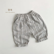 Load image into Gallery viewer, 88037PA-Summer Korean style versatile striped seven-point casual pants