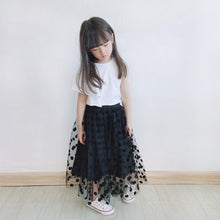 Load image into Gallery viewer, 190PCW-Summer mesh flocking polka dot puffy parent-child skirt