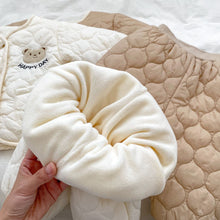 Load image into Gallery viewer, H10015TG-Winter quilted super cute bear cotton jacket & trousers