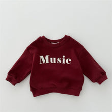 Load image into Gallery viewer, Y7339SE-Round neck fashion letter print long sleeve plus velvet T-shirt