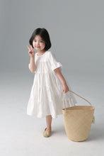 Load image into Gallery viewer, BB-2425DS-Japanese style short-sleeved solid color cake dress parent-child outfit