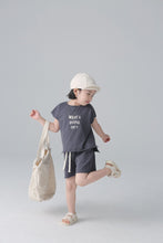 Load image into Gallery viewer, BB-2421TG-Japanese style raw edge printed sleeveless T-shirt shorts set