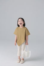 Load image into Gallery viewer, BB2410PCW-Summer Japanese style irregular angled short-sleeved parent-child T-shirts for boys and girls