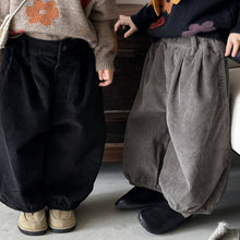 Load image into Gallery viewer, 25Q44PA-春季森系簡約燈芯絨燈籠寬褲