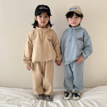 Load image into Gallery viewer, C83305TG-Korean style sports casual children's sweatshirt suit