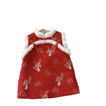 Load image into Gallery viewer, AQ084DS-Winter Quilted Girls New Year Greetings Sleeveless Dress & Inner Top