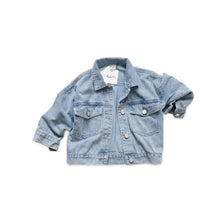 Load image into Gallery viewer, 23167PCW-Autumn and winter Japanese parent-child wear heavy washed denim worn tops and jackets