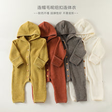 Load image into Gallery viewer, D25289LS-冬季包手包腳連帽連體衣