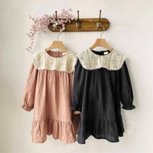 Load image into Gallery viewer, Y6307DS-Spring Girls Lace Large Lapel Princess Dress